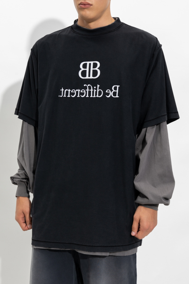 layered T - T-shirt Manches Longues Col Rond Pur Coton